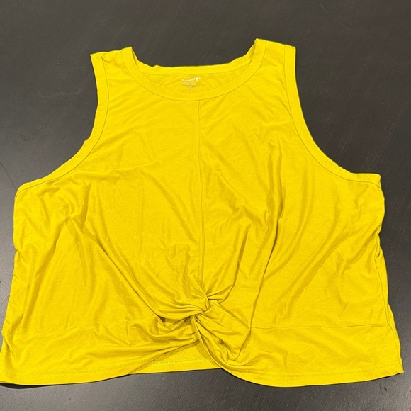 Old Navy Tops - Old Navy Bright Yellow Twist Front Tank Top
